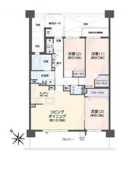 間取図　3LDK